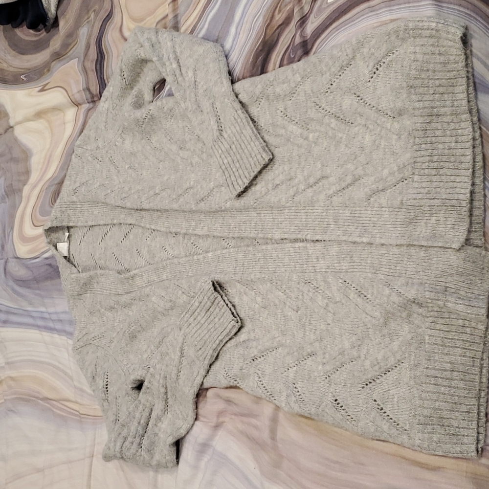 Gap Gray Marled Duster - image 1